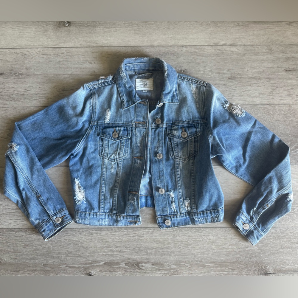 Distressed Denim Jacket